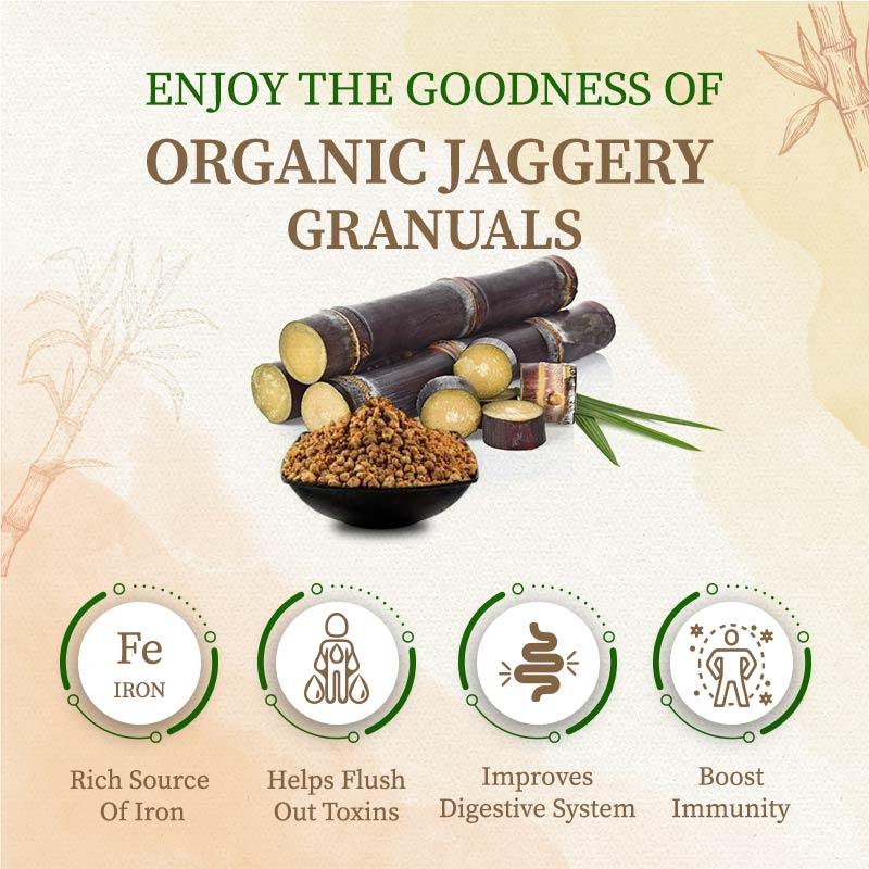Enjoy the goodness of jaggery granules 