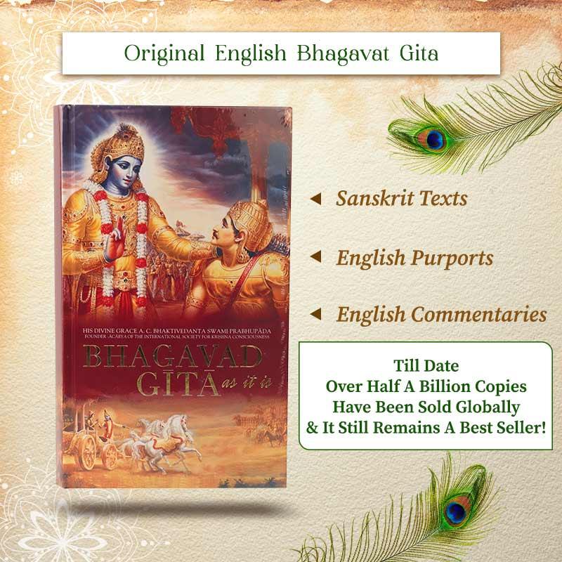 ISKCON Bhagavad Gita As It Is - English - Organic Gyaan