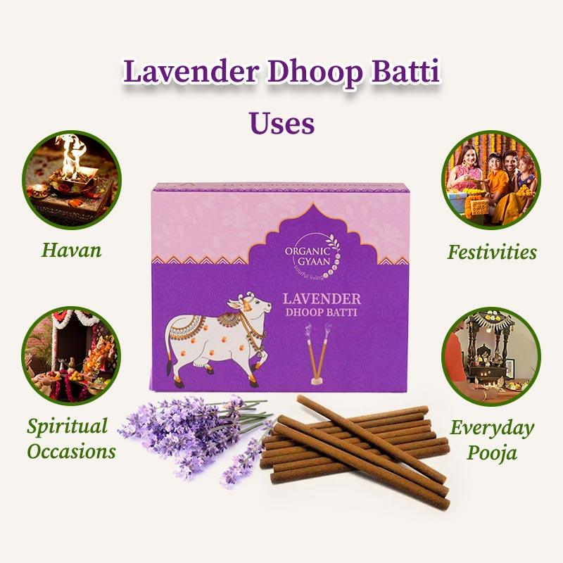 Lavender dhoop batti uses