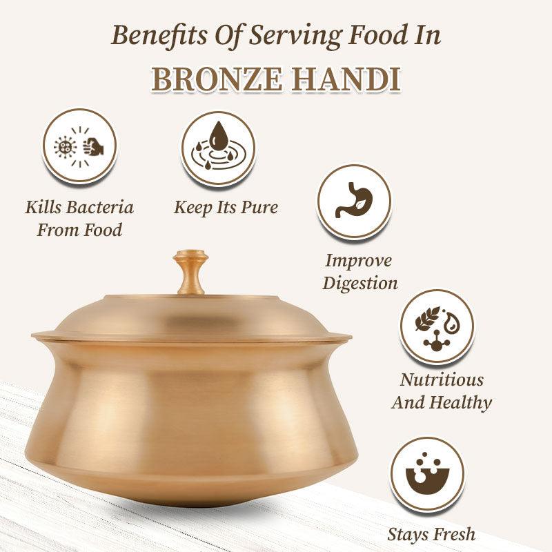 Benefits of serving food in bronze handi