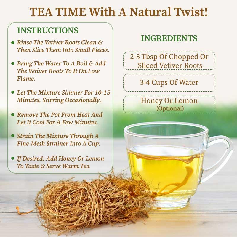 Tea time whith vetiver roots
