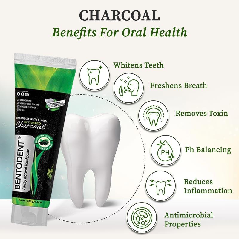 Benefits of bentodent charcoal toothpaste