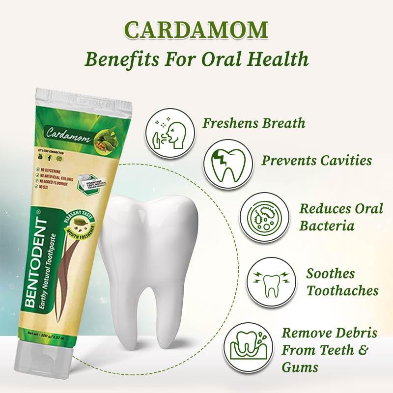 Benefits of bentodent cardamom toothpaste 