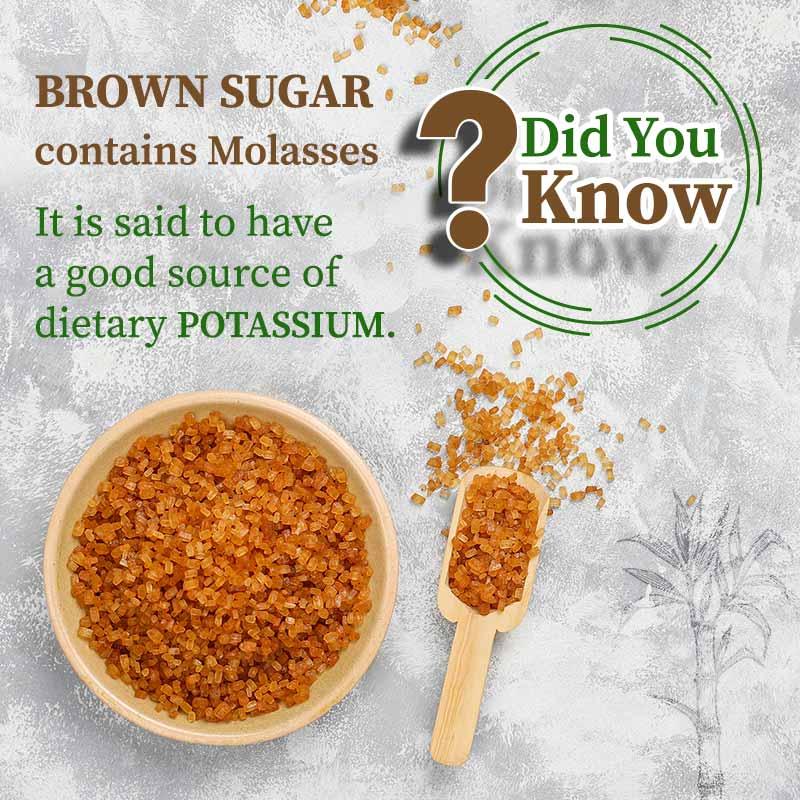 Brown Sugar contains molasses