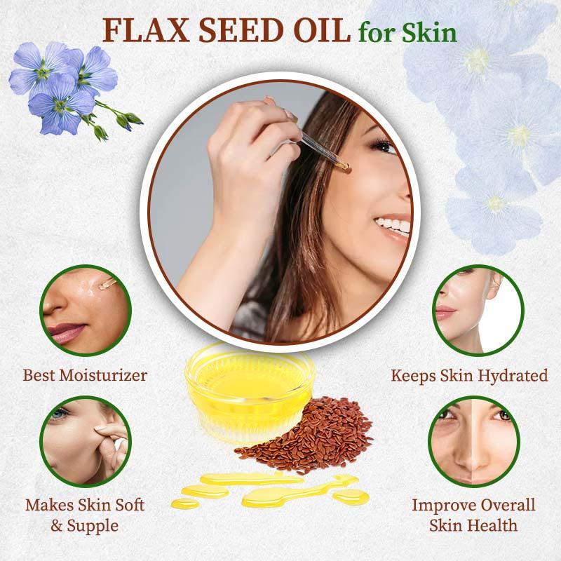 Flax seed oil for skin
