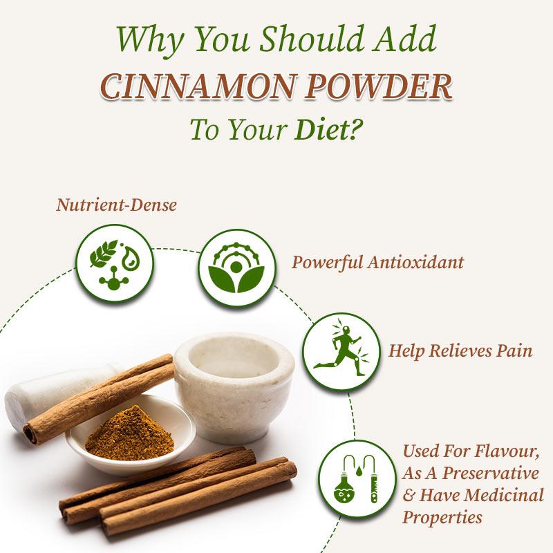 Cinnamon powder in to diet