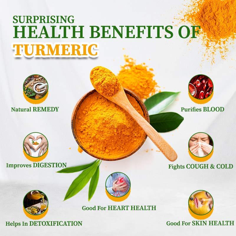Health benefits of turmeric powder
