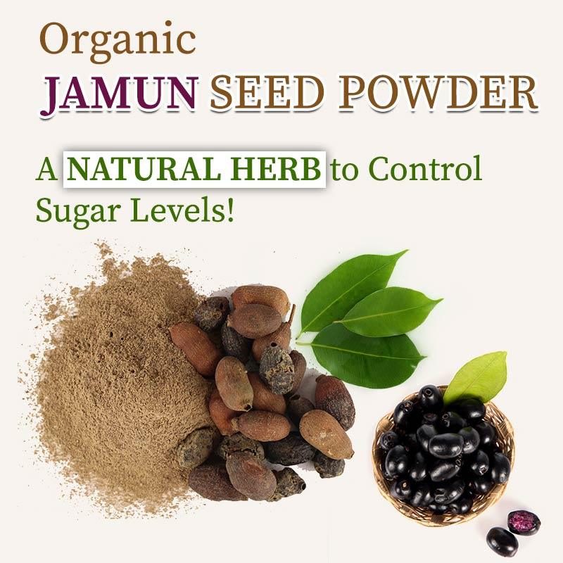 Natural herb jamun seed powder