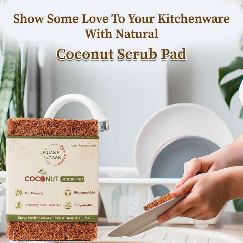 Kitchenware natural coconut scrub pad 