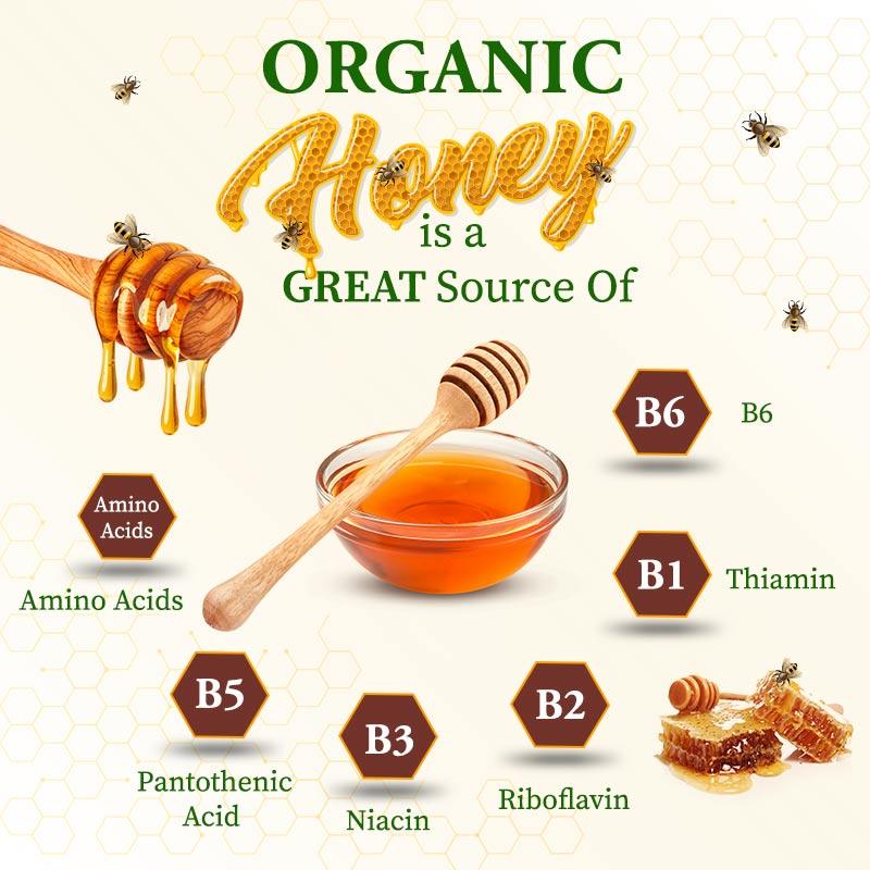 Nutrients in organic honey 