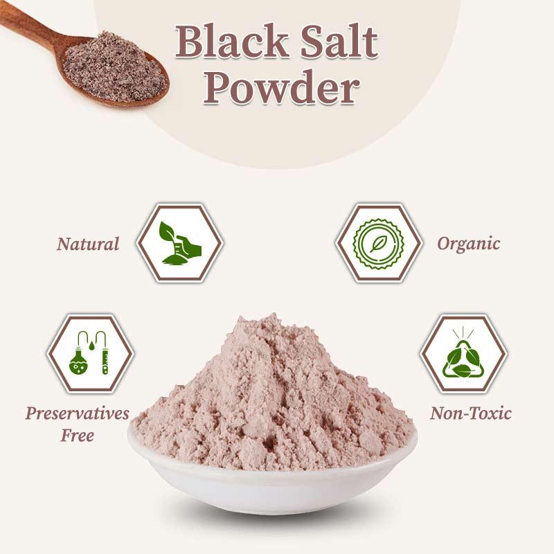 Black salt powder -by organic powder 