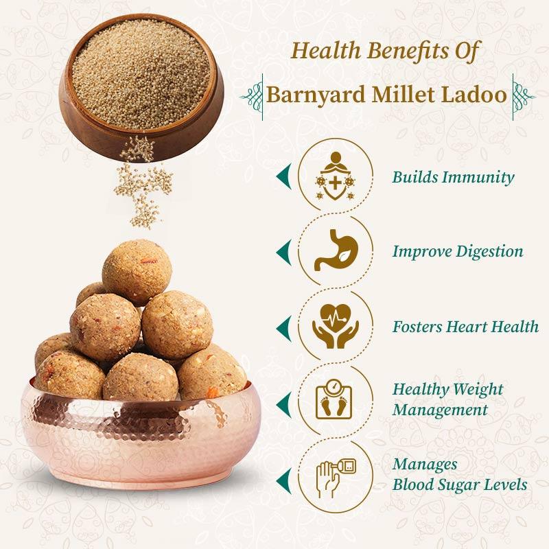 Health benefits of barnyard millet laddu