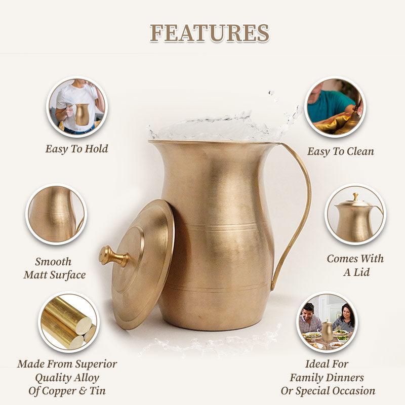 Features bronze jug matt finish