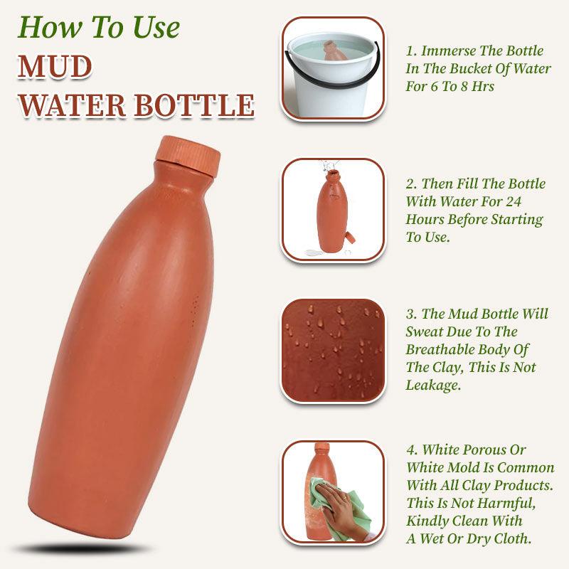 Buy Eco-Friendly Clay Water Bottle Now – Organic Gyaan
