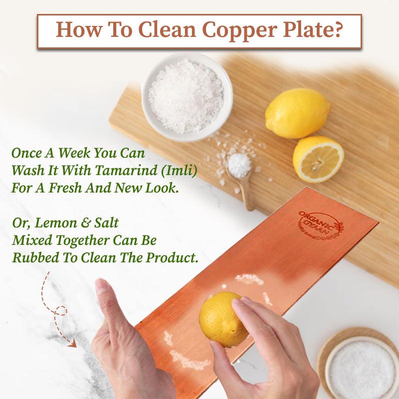 How to clean copper plate