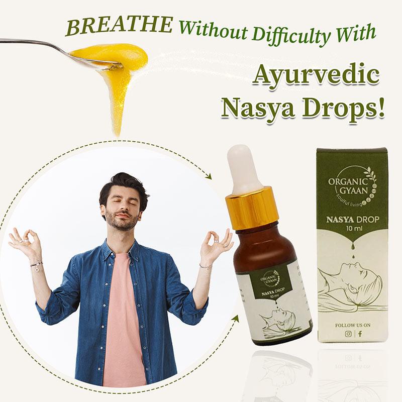 Nasya drops for easy breathing