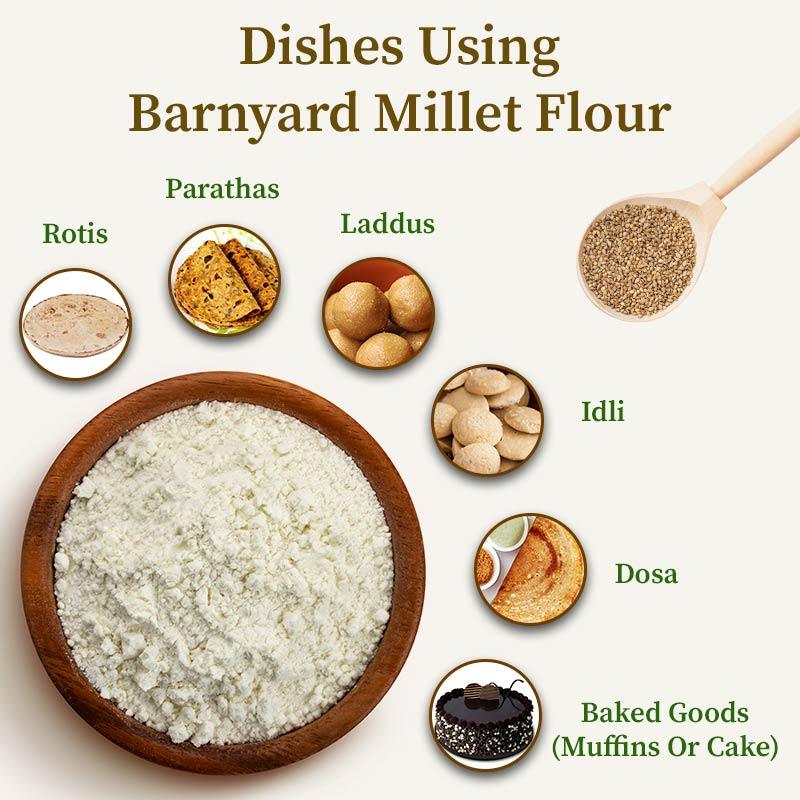 Barnyard millet flour dishes