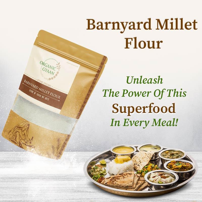 Superfood barnyard millet flour