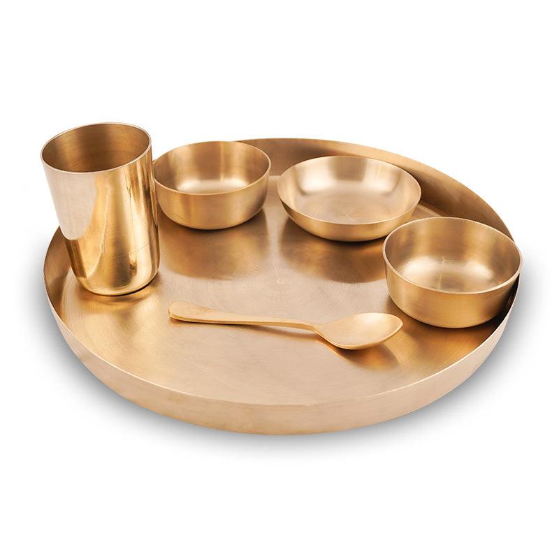 Bronze shahi dinner set by organic gyaan