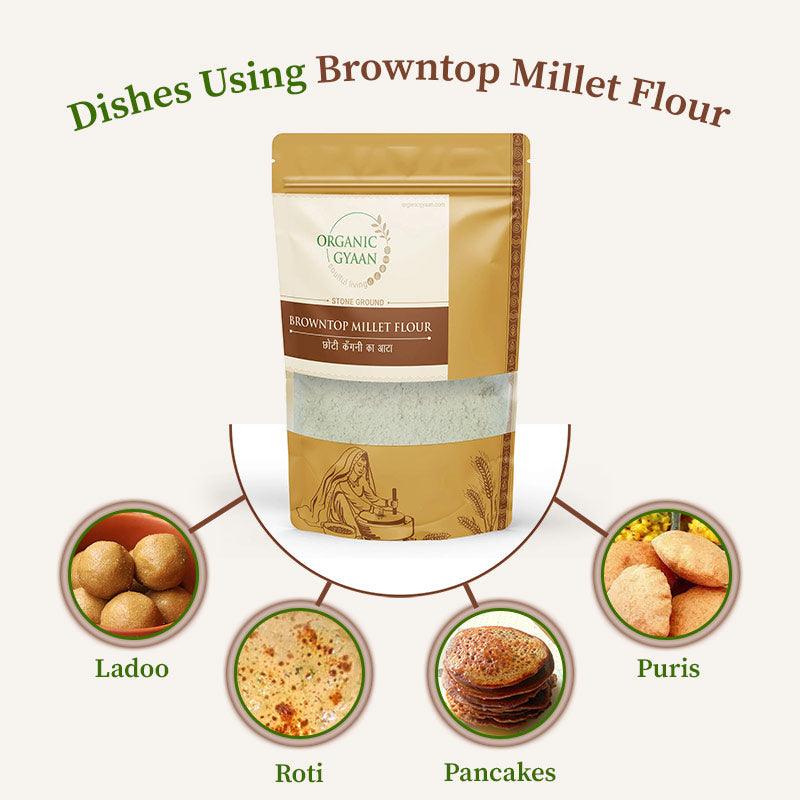 Browntop millet dishes