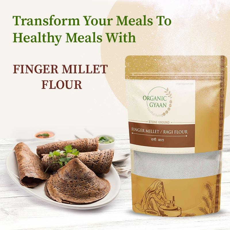 Healthy meals with finger millet flour