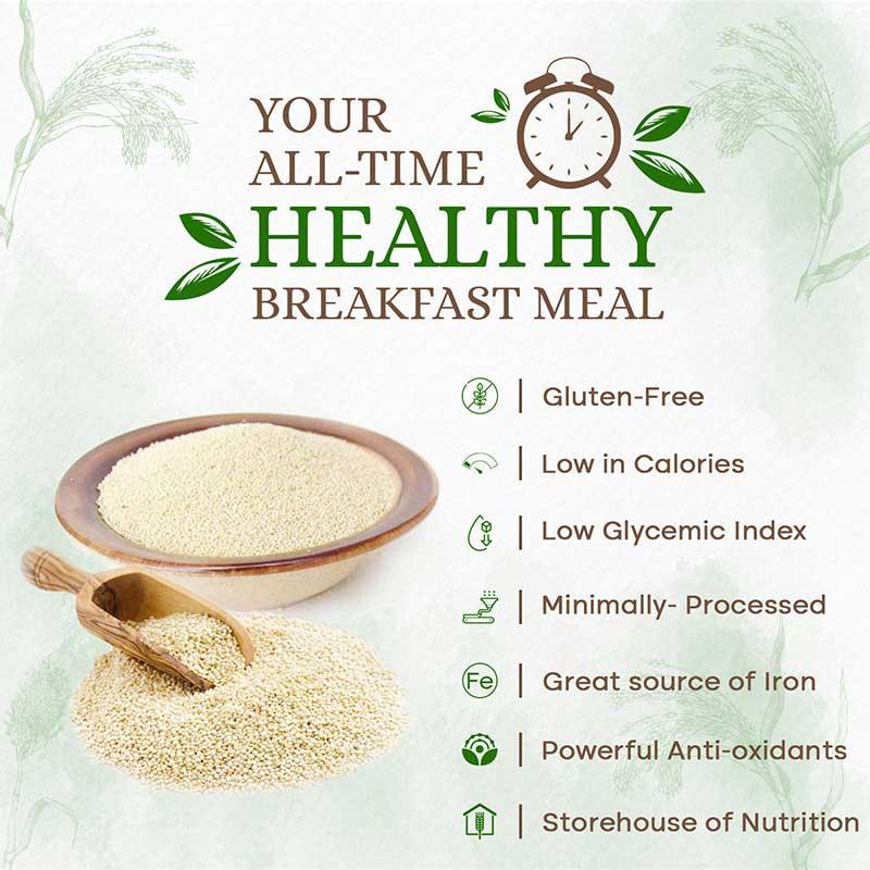 barnyard millet used inn breakfast nutrition