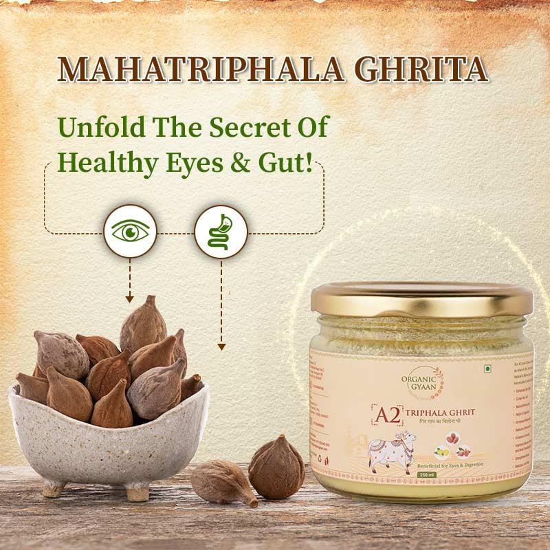 Mahatriphala ghrita eye and gut health