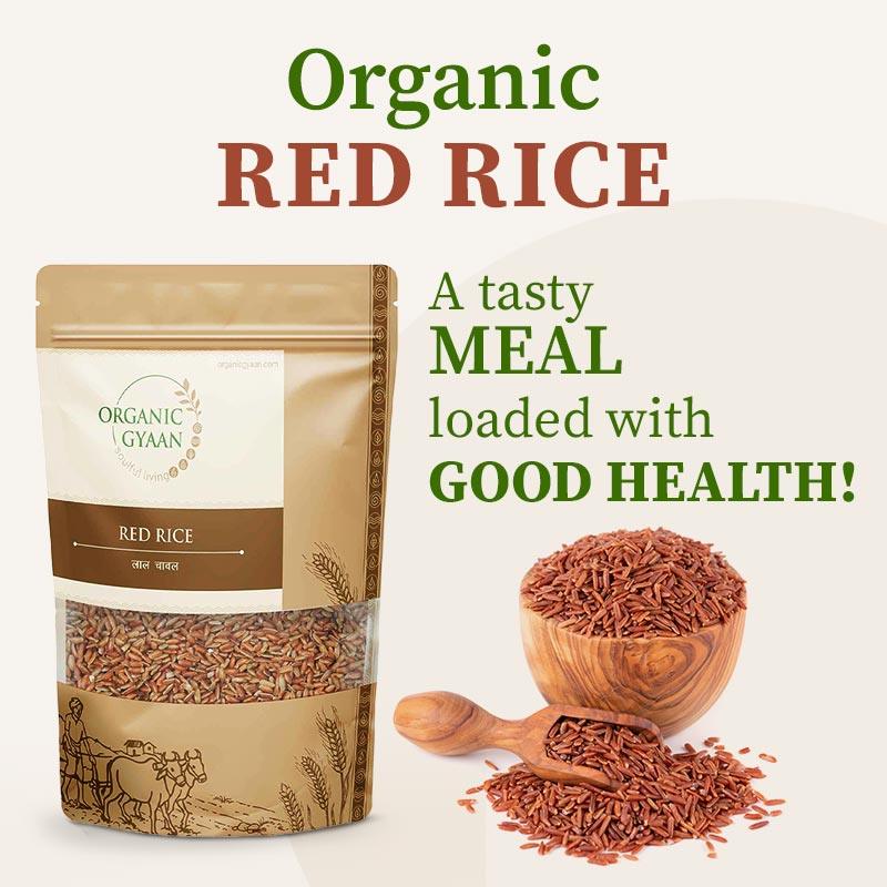 Good health with red rice 