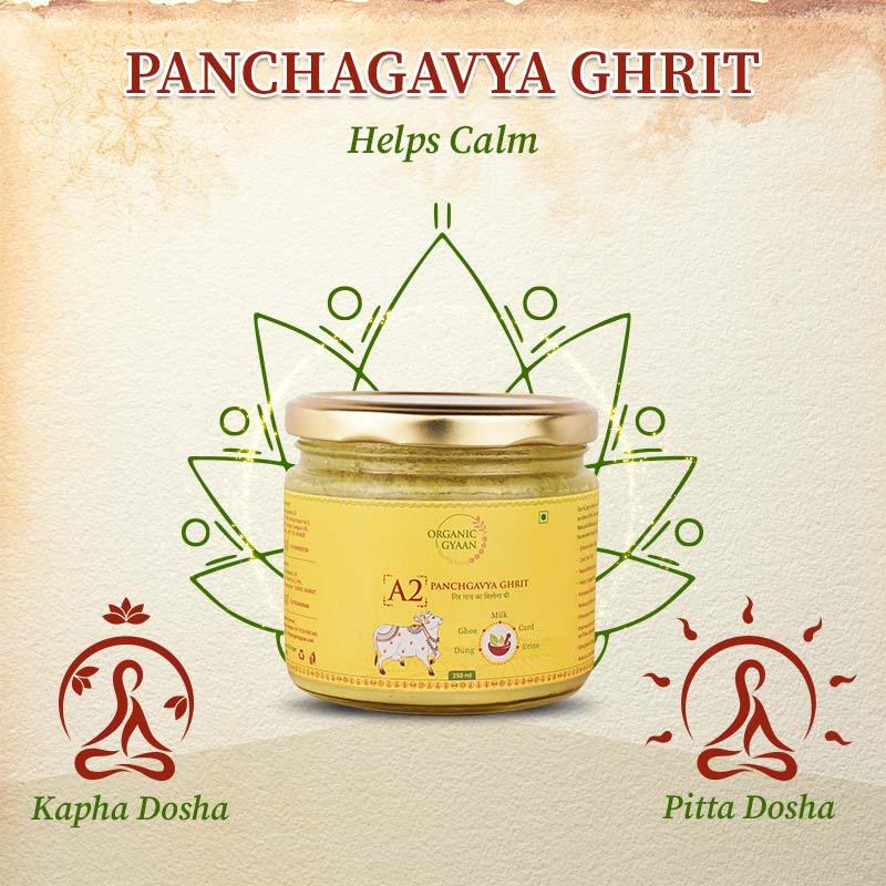Panchagavya ghrit for balancing kapha & pitta doshas
