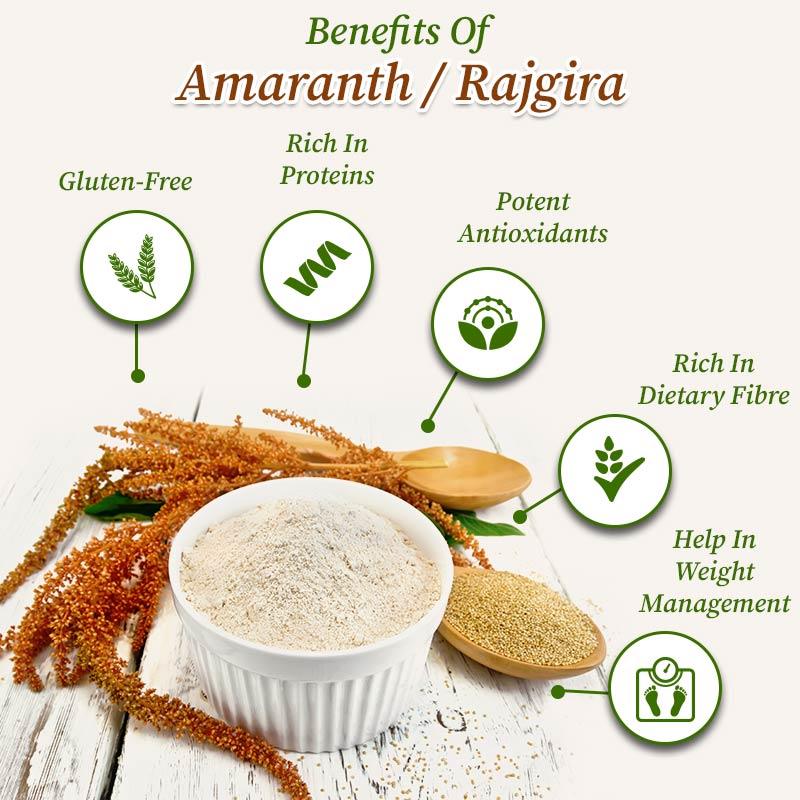 benefits of amaranth/rajgira flour