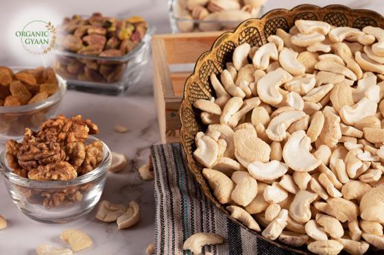 Split cashews by organic gyaan