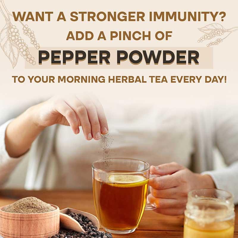 black pepper powder herbal tea