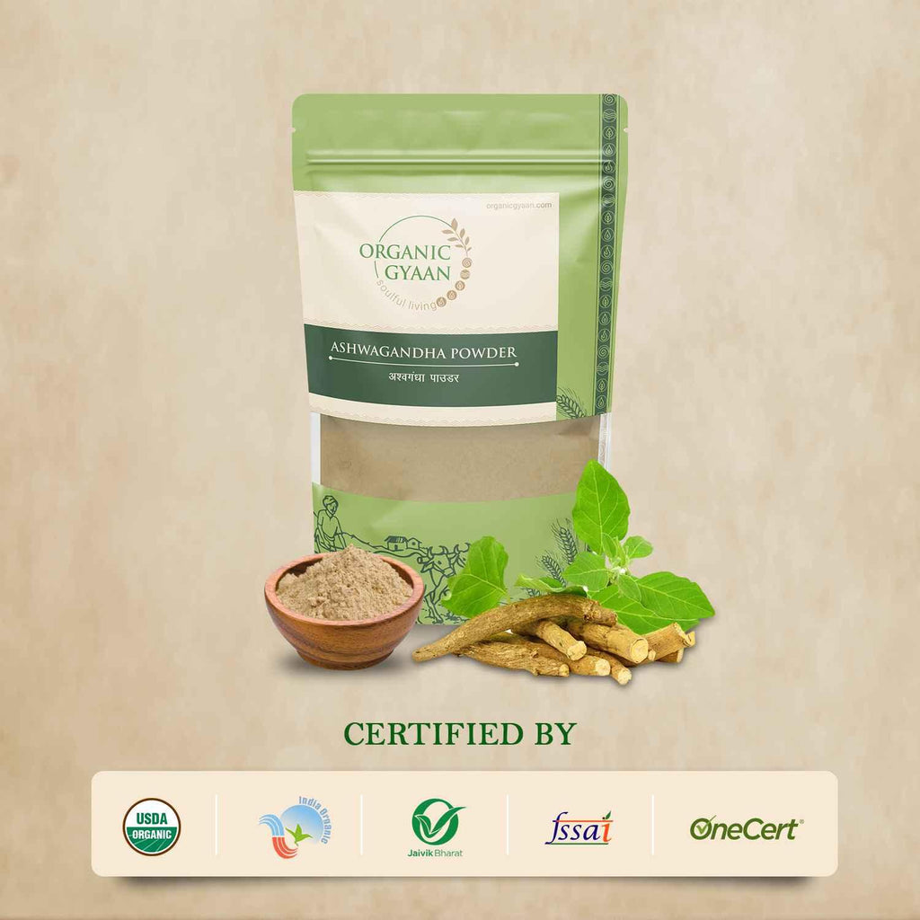 Organic certified ashwagandha powder