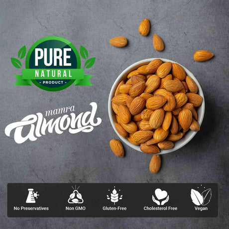Pure and natural mamra almonds