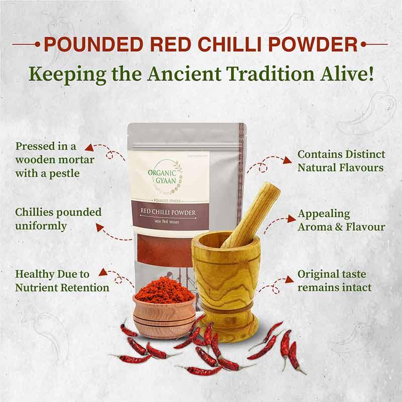 traditional pounded red chili powder