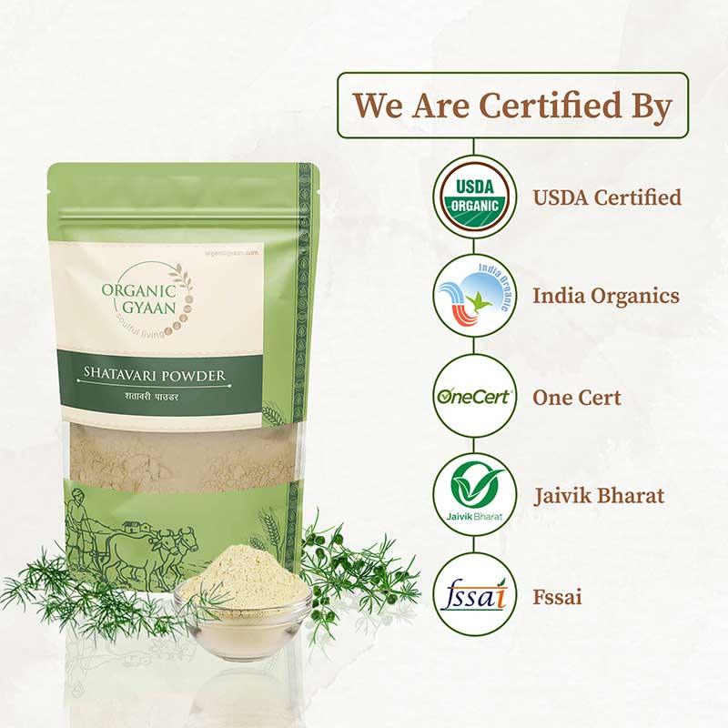 Certified organic herbal powder