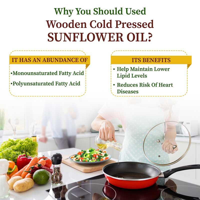 Why use wooden cold pressed sunflower oil